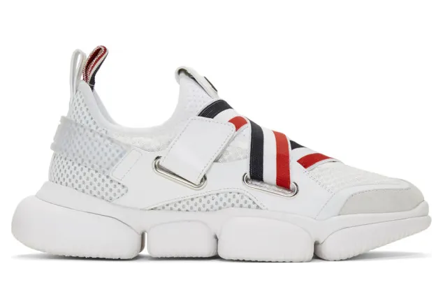 Moncler White Bakary Sneakers (10375 00 01A6S)