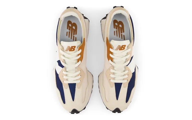New Balance 327 Beige Navy Burnt Orange (MS327OB)