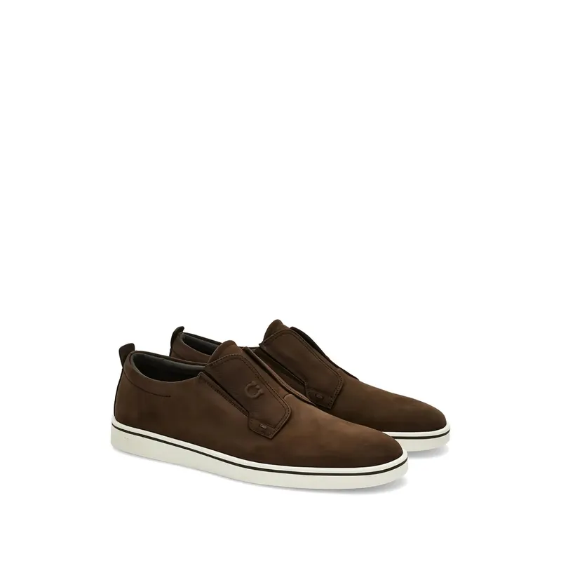 Ferragamo Derby Slip-on “Brown” (02A000 0793218 M LIBAR)