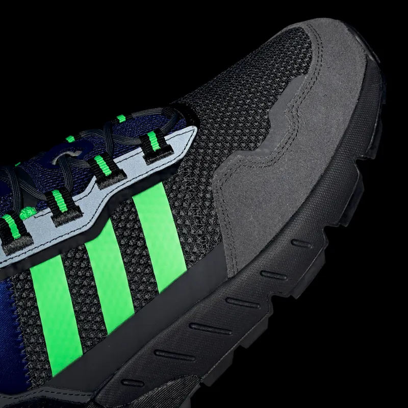 Adidas ZX 1K Boost Grey Six / Screaming Green / Core Black (H00430)