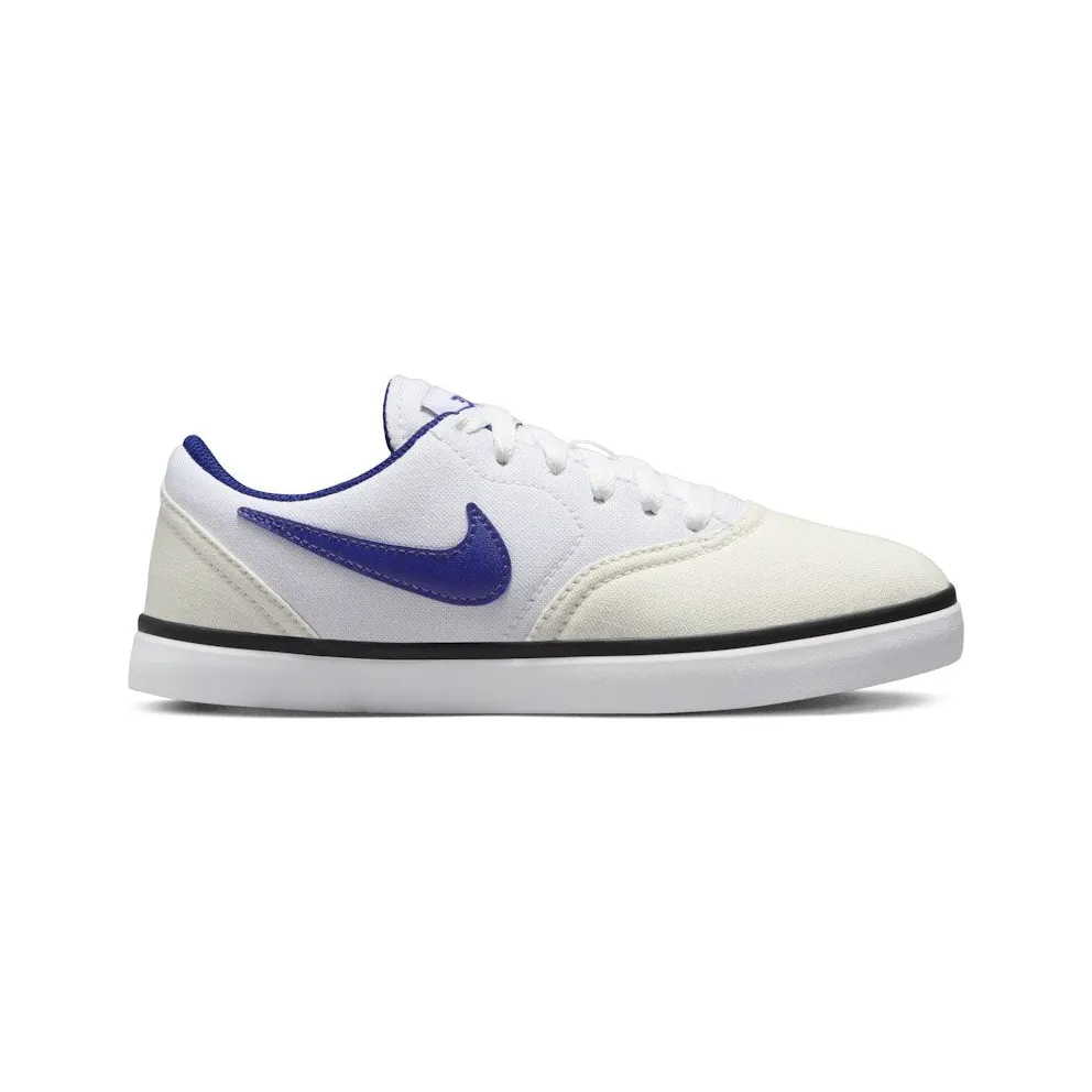 Nike SB Check Canvas White Summit White Black Deep Royal Blue (905373-102)