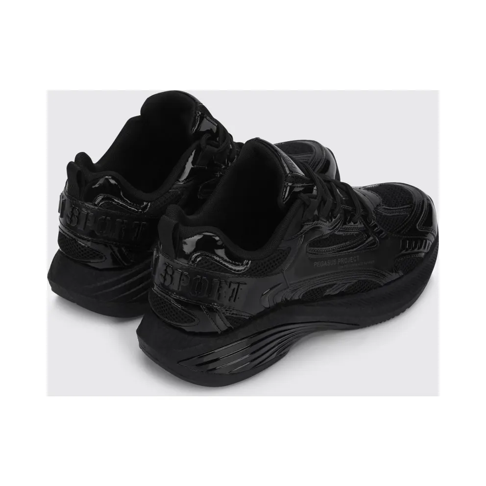 Plein Sport Pegasus Project Mesh And Patent Leather Black (FAESUSC0848STE003N0202)