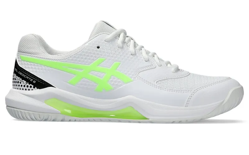 ASICS Gel-Dedicate 8 Pickleball White Lime Burst (1041A409-101)