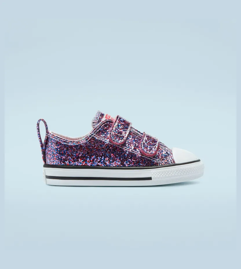 Converse Coated Glitter Easy-On Chuck Taylor All Star Low Top Bold Pink/white/black (770178C)