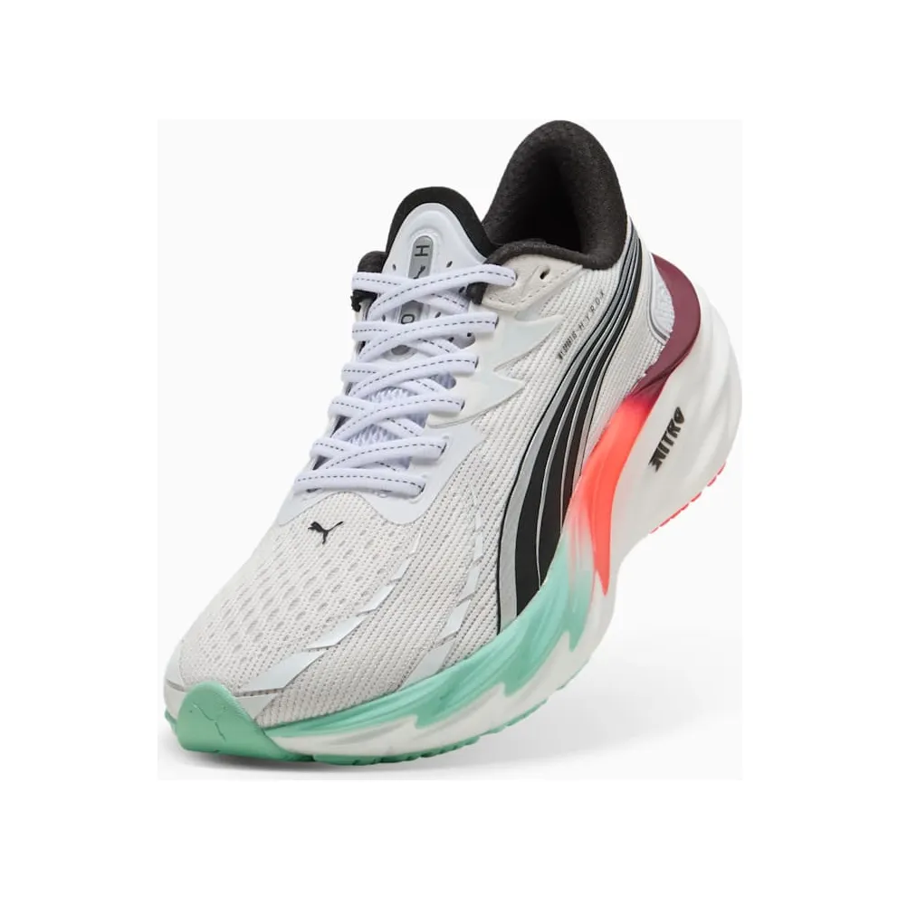 Puma Velocity Nitro 4 Hyrox White Mint Melt Glowing Red (311912-01)