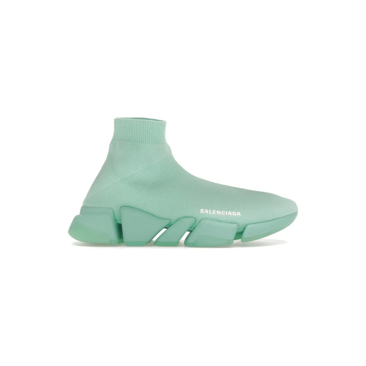 Balenciaga Speed 2.0 Recycled Transparent Sole Green (654020W2DI43412)