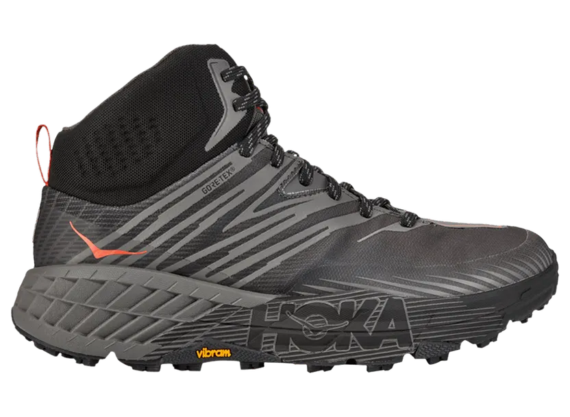 Hoka One One Speedgoat Mid Gore-Tex 2 Black Grey Red (1106532-ADGG)