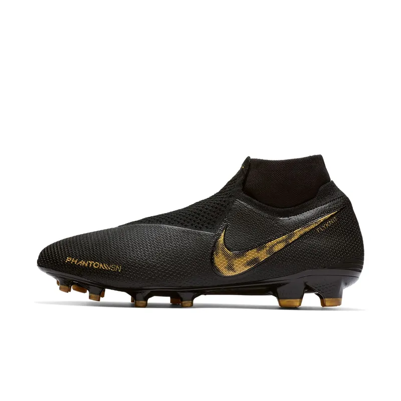 Nike Phantom Vision Elite DF FG Black Metallic Vivid Gold (AO3262-077)