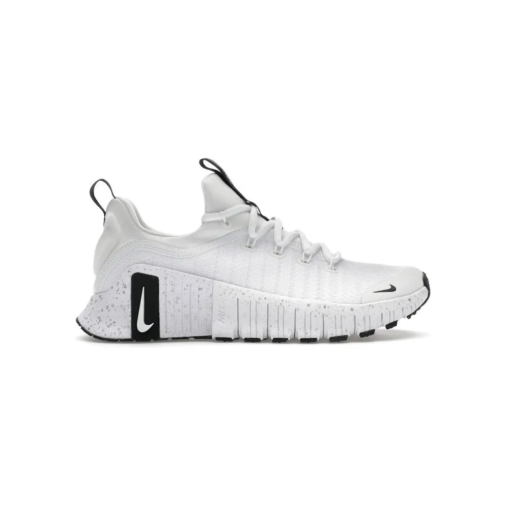 Nike Free Metcon 6 White Metallic Silver Light Smoke Grey Black (HQ3510-100)