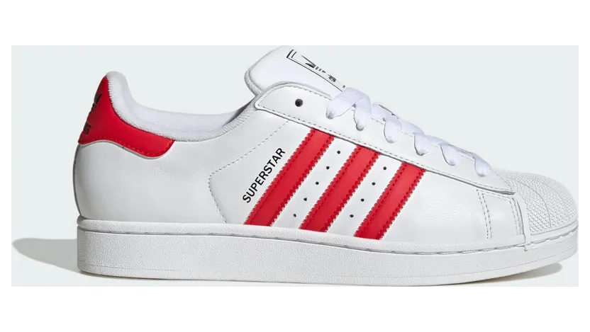 Adidas Superstar II “Cloud White / Better Scarlet” (JQ4728)