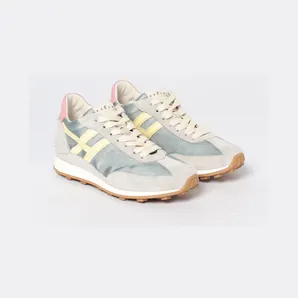Hogan H699 Sneakers in Mesh and Suede Gnawed Blue (HXW6990GA20V0O0FEB)