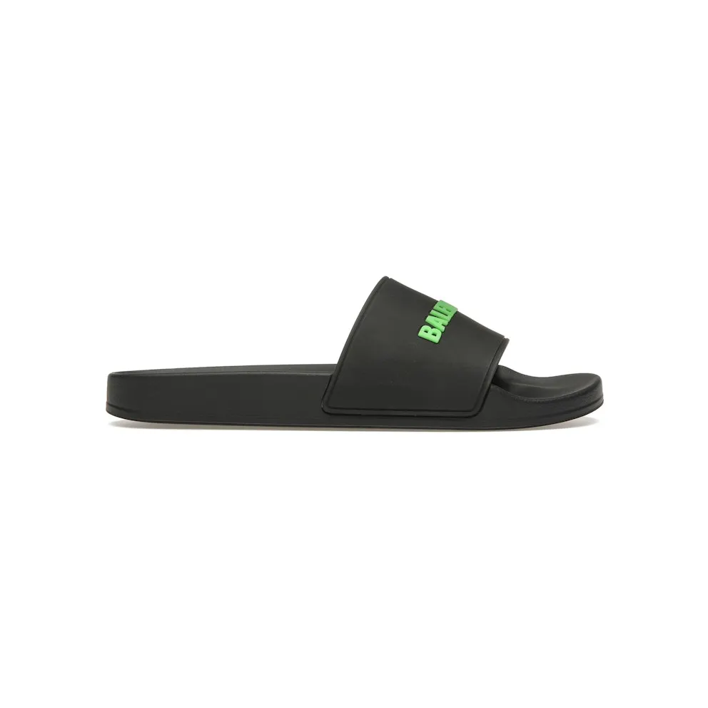 Balenciaga Pool Slide Black Fluo Green (W)