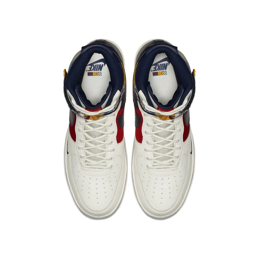 Nike Air Force 1 High Nautical Redux Sail/Midnight Navy-Gym Red-Midnight Navy-University Gold (AR5395-100)