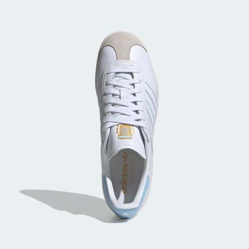 adidas Gazelle Argentina Cloud White / Glow Blue / Off White (ID3718)