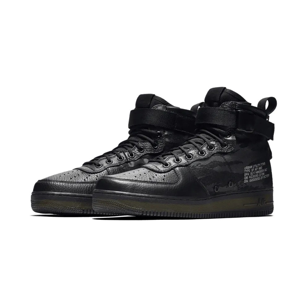 Nike Special Field Air Force 1 Mid Tiger Camo Black Cargo Khaki (AA7345-001)