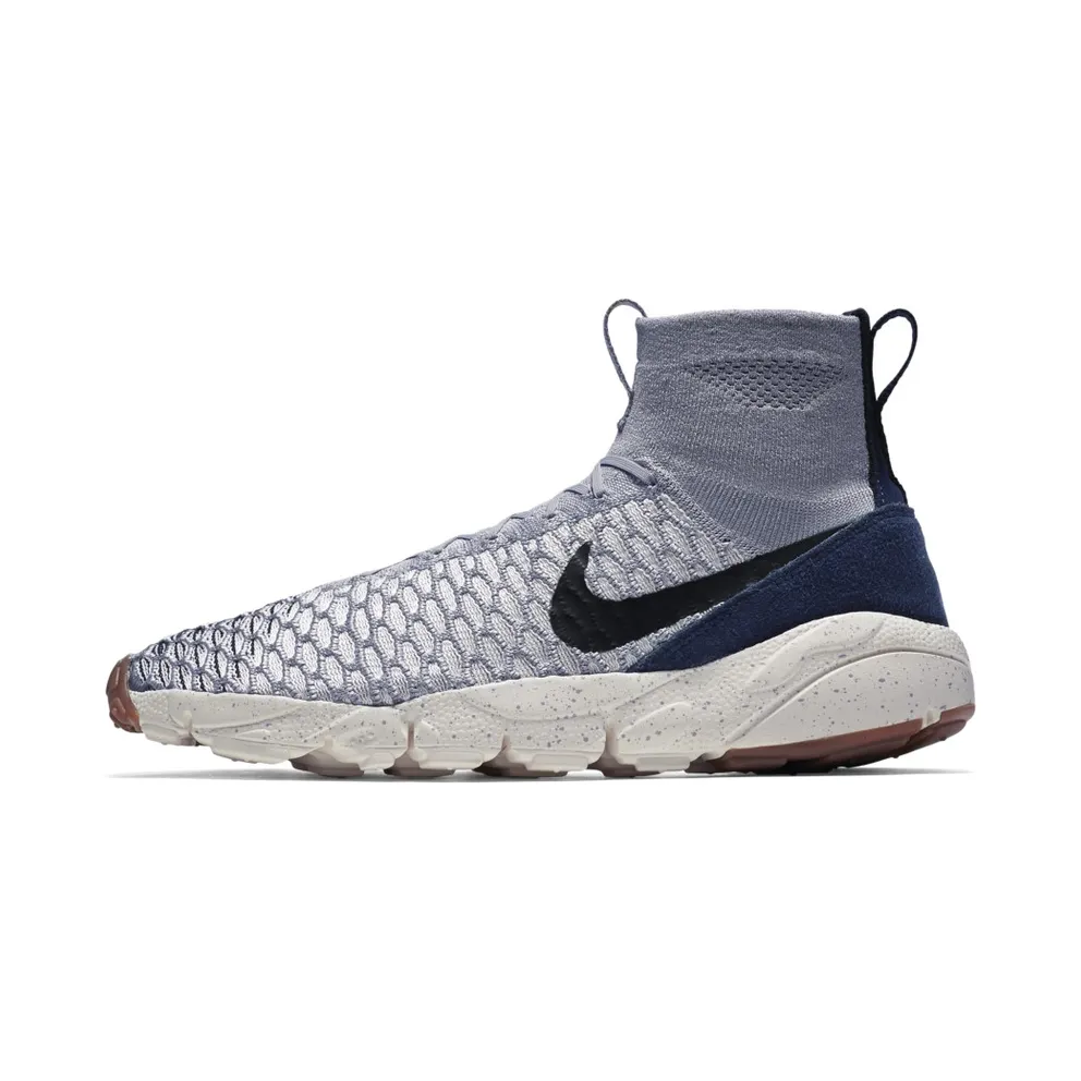 Nike Air Footscape Magista Flyknit Wolf Grey Dark Obsidian Wolf Grey/Black-Sail-Dark Obsidian (816560-001)