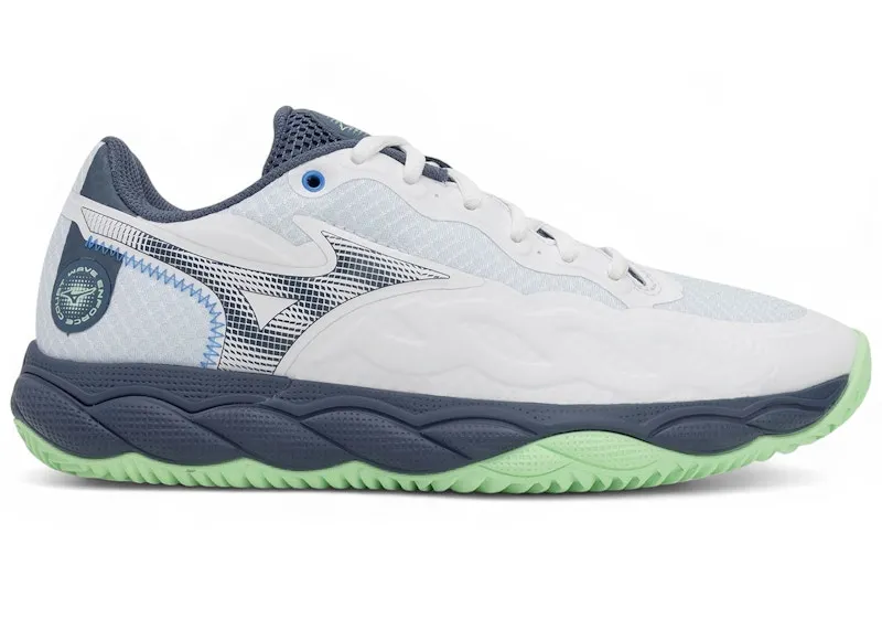 Mizuno Wave Enforce Court CC White Vintage Indigo Neo Mint (61GC243537)