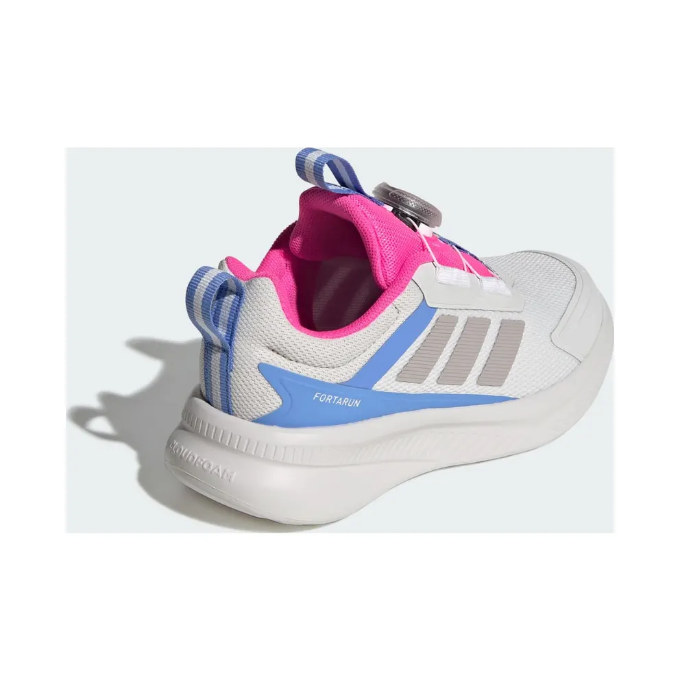 adidas Fortarun 4.0 Crystal White Grey Lucid Pink (JR5725)