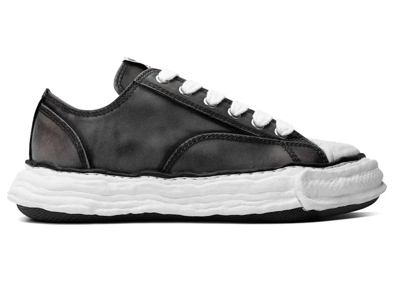 Maison Mihara Yasuhiro Peterson 23 OG Sole Vintage Leather Low Black (A16FW725-BLK)