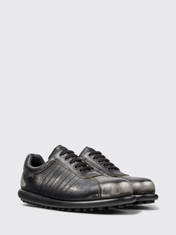 Camper Pelotas Bicolor Low-Top in Aged Leather with Applied Logo Multicolor (16002-357PELOTAS0)