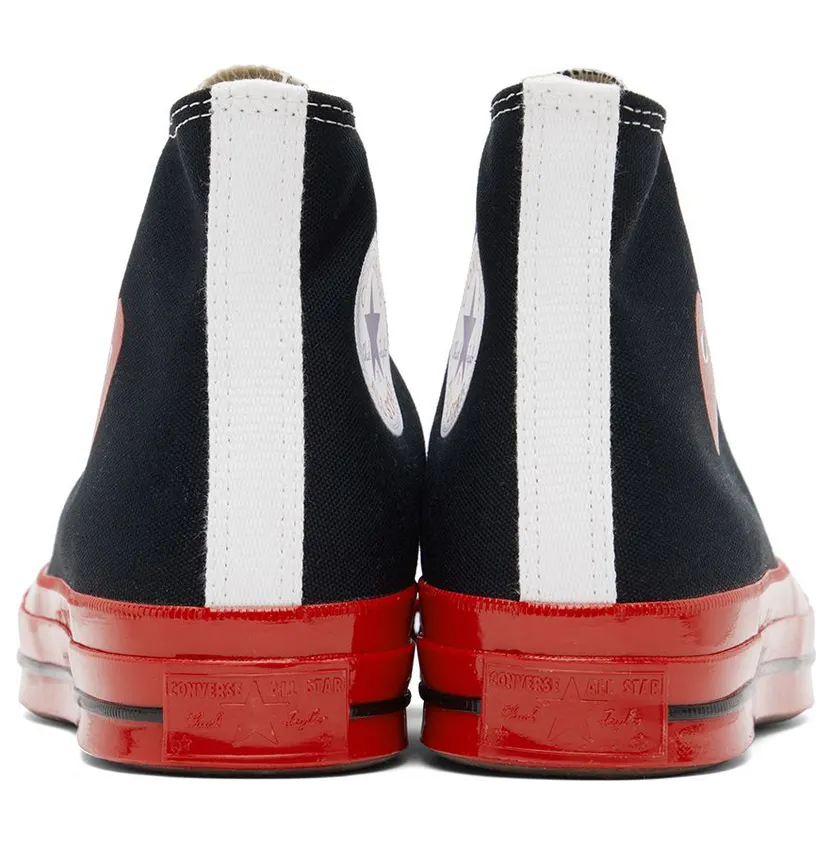 Comme des Garçons Play Black & Red Converse Edition Chuck 70 Sneakers (K124) (2)