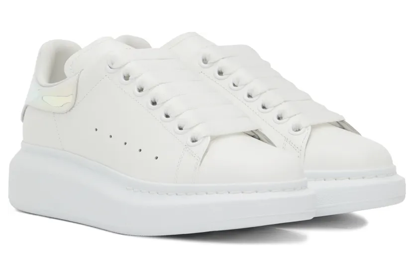 Alexander McQueen SSENSE Exclusive Off-White Holographic Oversized Sneakers (561726WHVI5) (4)