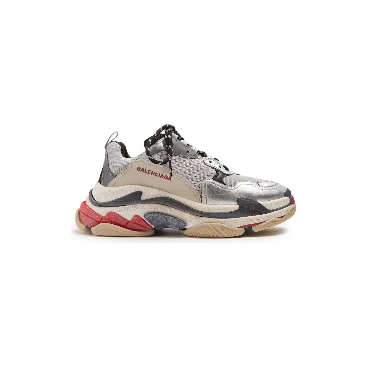 Balenciaga Triple S Silver Red (490672 W09O3-1081)