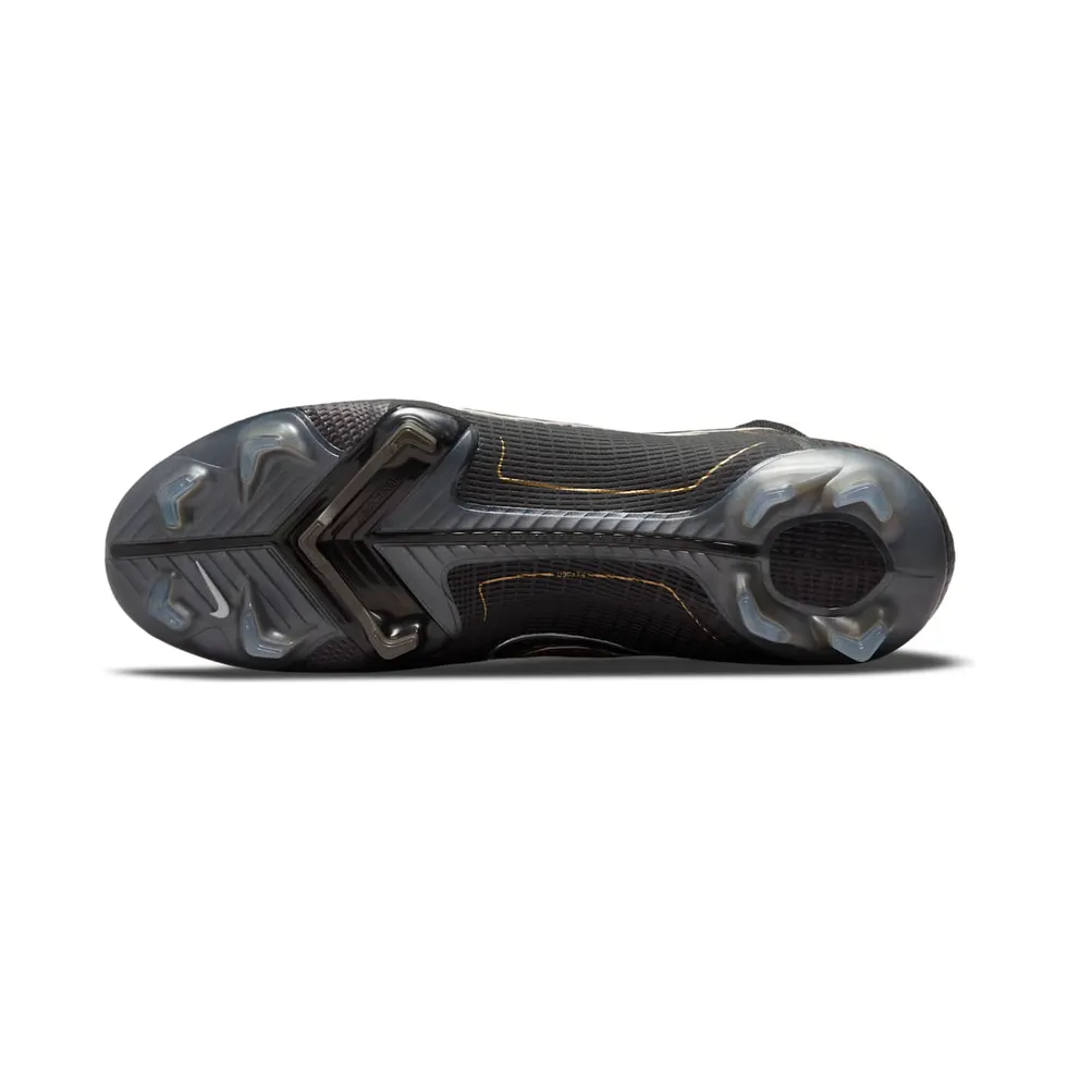 Nike Mercurial Superfly 8 FG Black Metallic Silver Gold (DJ2839-007)
