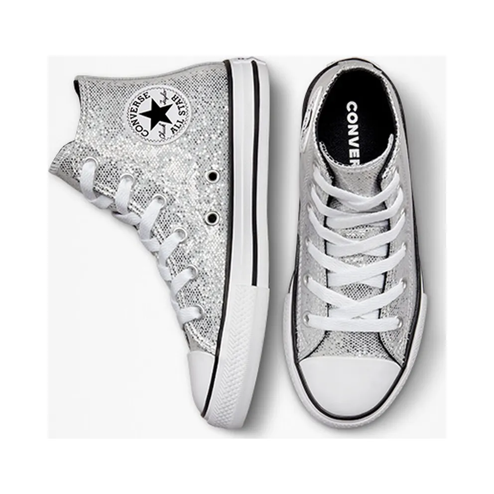 Converse Chuck Taylor All Star Glitter Silver/ash Stone/Black (A01477C)