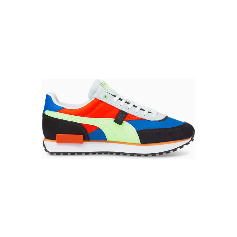 Women’s PUMA Future Rider Displaced Victoria Blue/Fizzy Lime (383148-02)