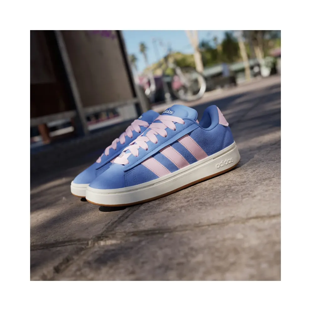 adidas Grand Court Alpha “Blue Fusion / Clear Pink / Gum” (JQ3002)