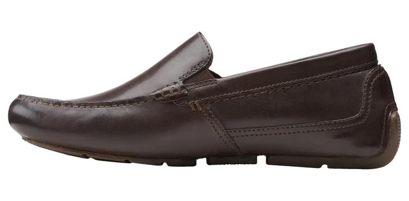 Clarks Markman Plain “Dark Brown Leather” (26158706)