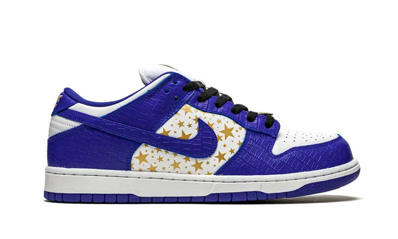 Nike SB Dunk Low “Supreme – Stars – Hyper Blue” (DH3228-100)