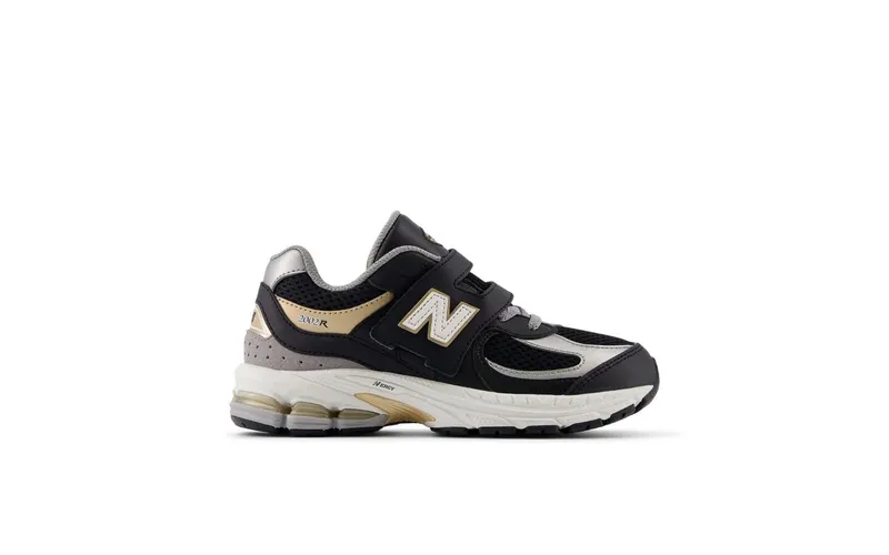 New Balance 2002R Hook & Loop Black Sea Salt Gold (PV2002PO)