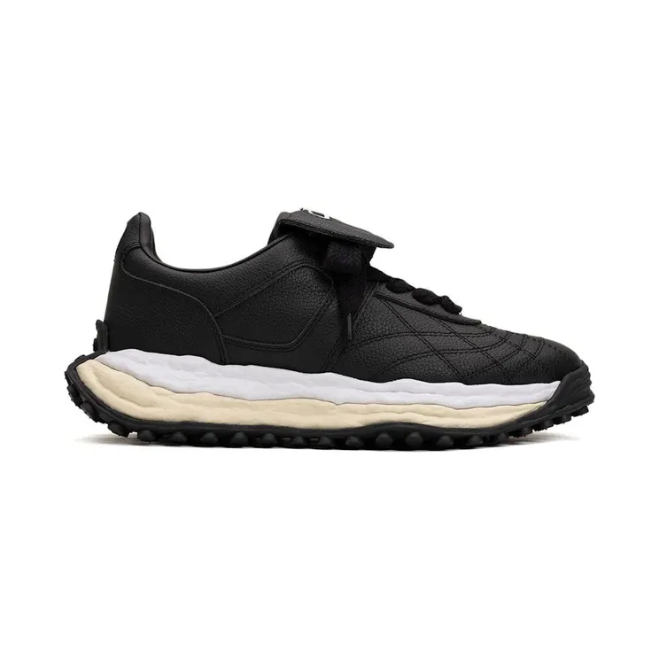 Maison Mihara Yasuhiro Scott OG Sole Leather Low Black White (A14FW701-BLK)