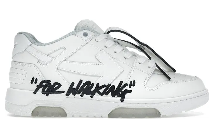 OFF-WHITE Out Of Office OOO Low Tops For Walking White Black (OWIA259C99LEA0190110)