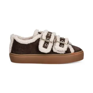 Inuikii shearling-trim buckle-fastening “Brown” (10010010551)