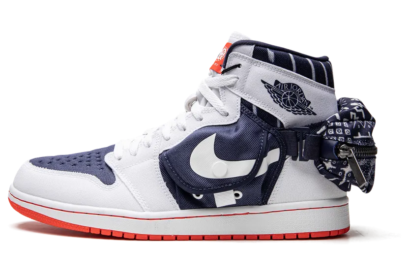 Air Jordan 1 Utility Stash Quai 54 – “White / Neutral Indigo-light Bone” (DV1717-100)