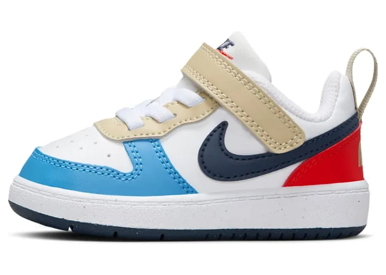 Nike Court Borough Low Recraft White Thunder Blue Light Crimson (DV5458-124)