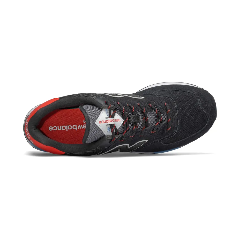 New Balance 574 Black Velocity Red Black/Velocity Red (ML574JHO)