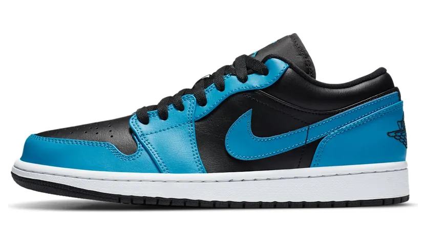 Air Jordan 1 Low ‘Laser Blue’ “Laser Blue / White / Black” (553558-410)