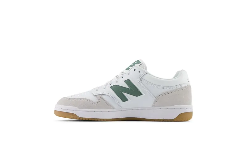 New Balance 480 White Grey Green Gum (BB480LYG)