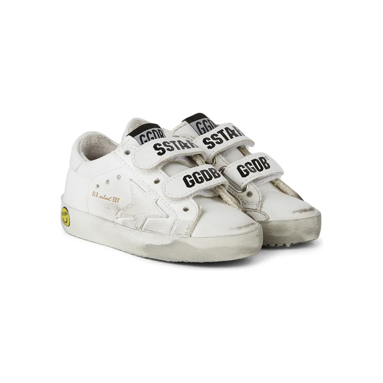 Golden Goose Baby White Old School Velcro Sneakers (GJF00111.F000419.10100) (4)