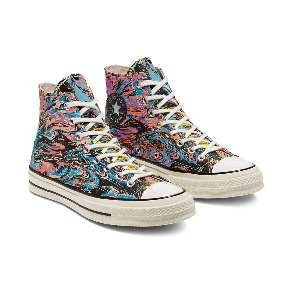 Converse Chuck Taylor All-Star 70s Hi Marble Egret/Multi-Black (167373C)