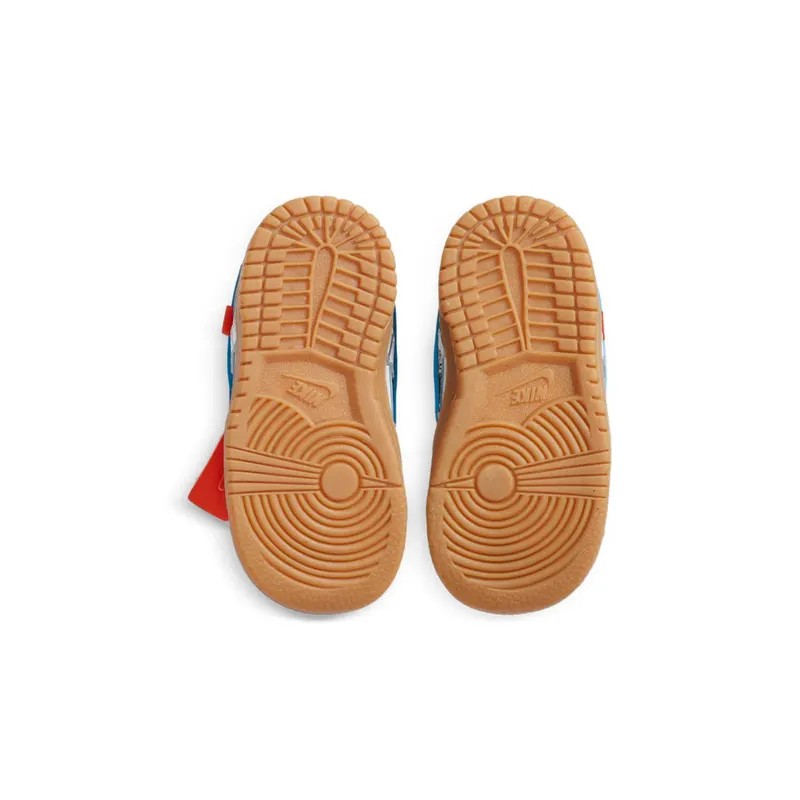 Nike Air Rubber Dunk Off-White University Blue (TD) White/University Blue-White (CW7444-100)