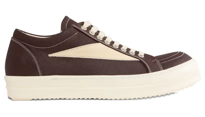 Rick Owens DRKSHDW Sneakers met vlakken en veters – Bruin (DU02E7803DSWLVS)