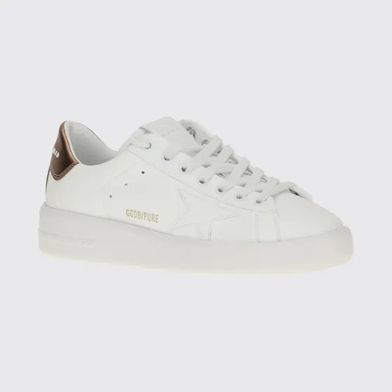 Golden goose Pure-Star Bicolor Smooth Calf Leather Sneakers with Rear Logo White (GWF00197F00469911508)