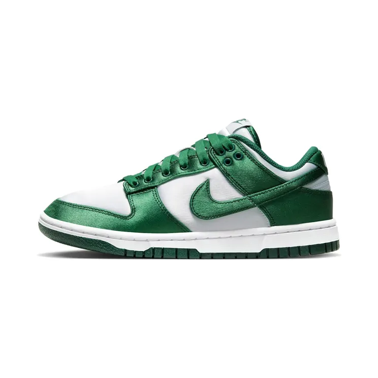 Nike DUNK LOW Green Satin “White / Team Green” (DX5931-100)