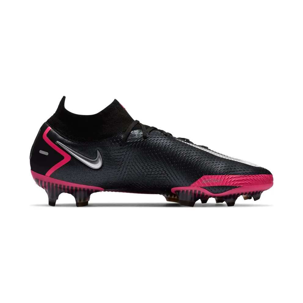 Nike Phantom GT Elite DF FG Black Pink Blast Black/Pink Blast-Metallic Silver (CW6589-006)