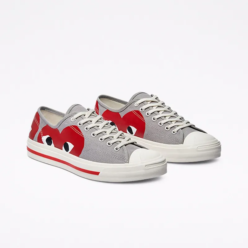 Converse Converse x Comme des Garçons PLAY Jack Purcell Low Top Drizzle/egret/red (171260C)